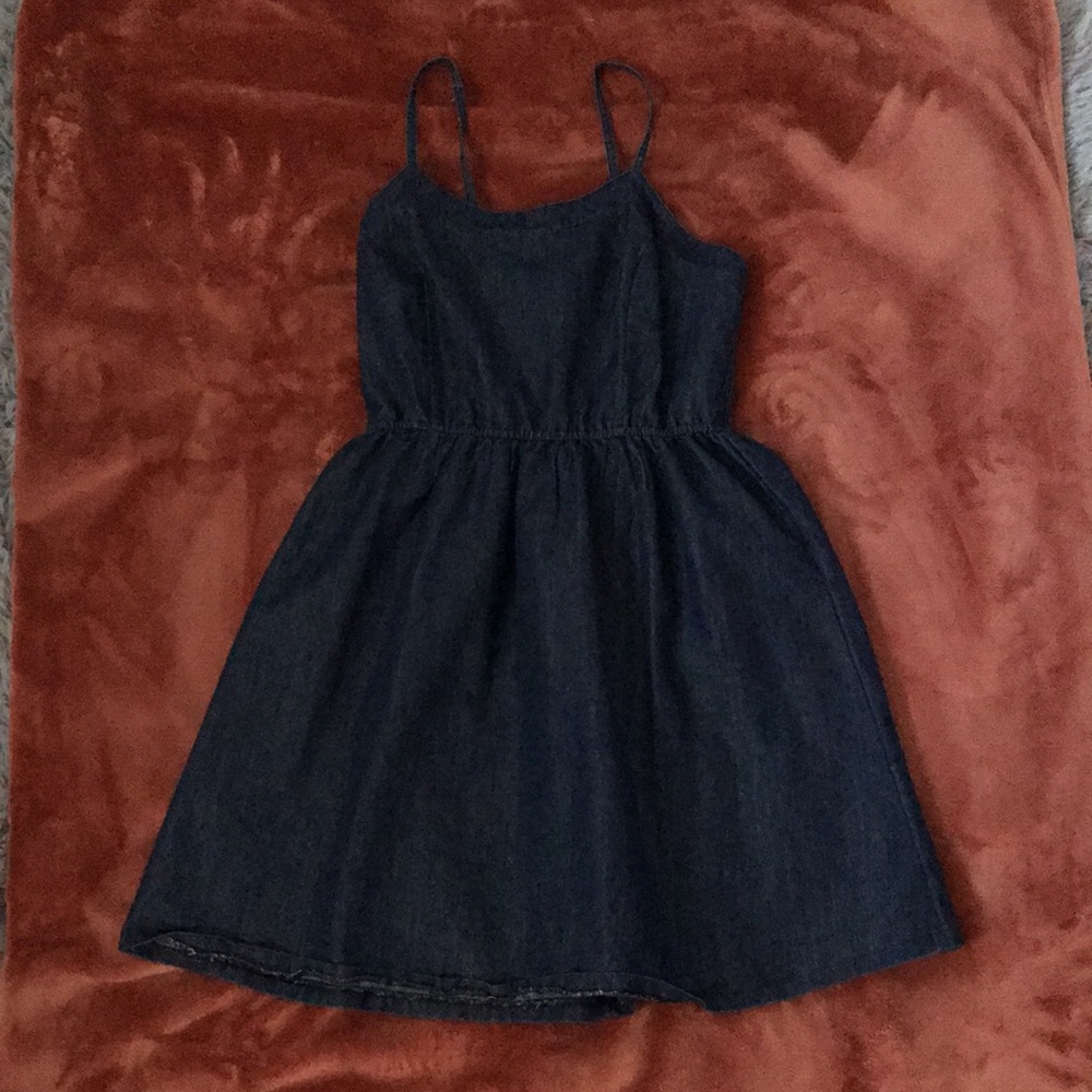 Denim Spaghetti Strap Dress